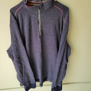 Robert Graham 3XL XXL Quarter Zip Sweater 100% Cotton-Men's